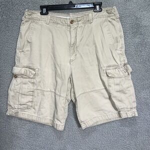 VTG Timberland‎ Cargo Shorts Men's 36 x 9.5 Khaki Cargo Pockets Y2K